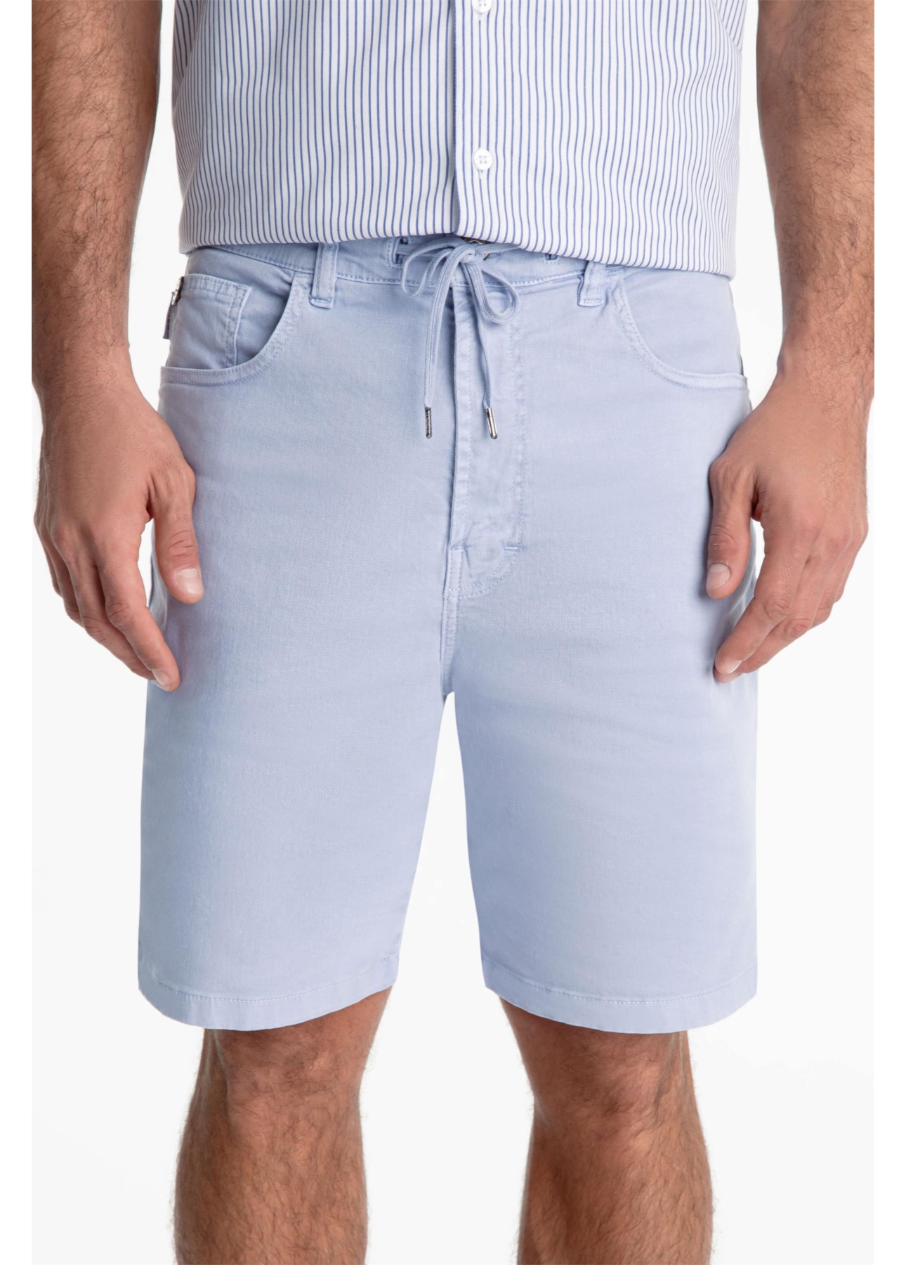 Bermuda Jogging Berlim Preppy Azul Claro