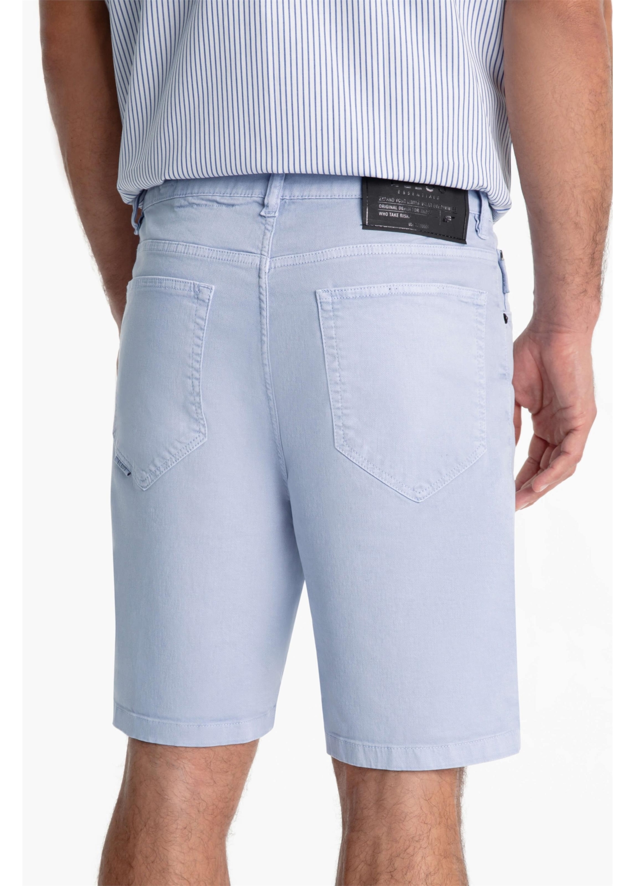 Bermuda Jogging Berlim Preppy Azul Claro