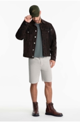 Bermuda Jogging Berlim Preppy Cinza Claro