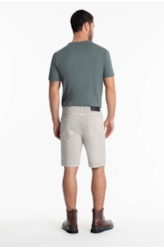 Bermuda Jogging Berlim Preppy Cinza Claro