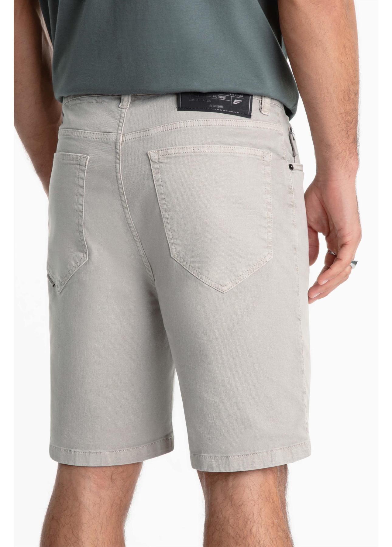 Bermuda Jogging Berlim Preppy Cinza Claro