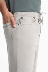 Bermuda Jogging Berlim Preppy Cinza Claro
