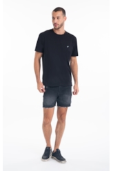  Bermuda Jogging Black Hawaii Lav.Black Com Resina