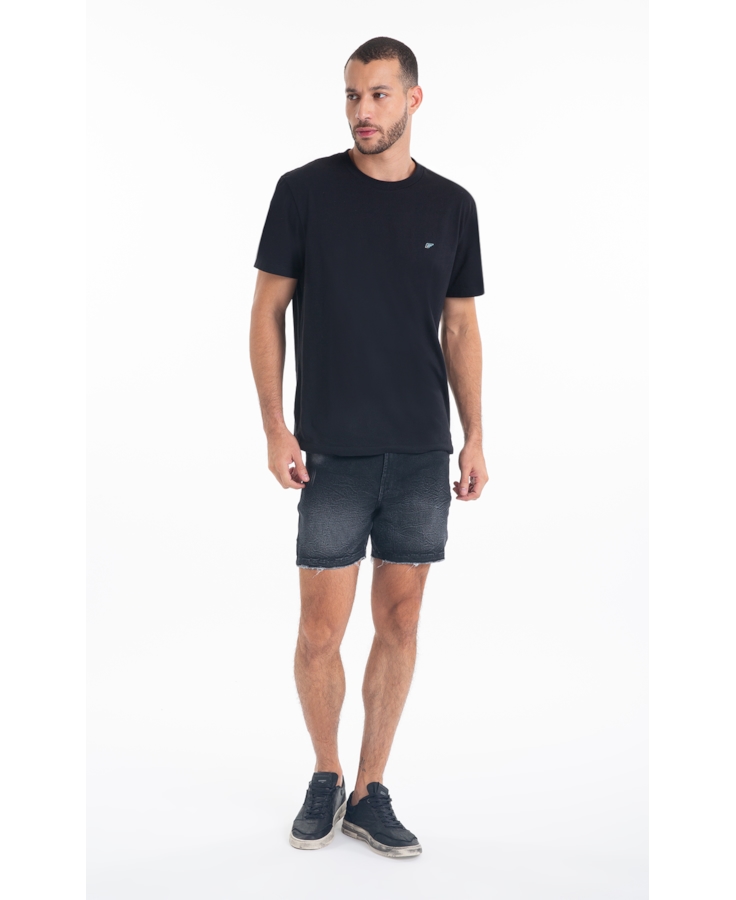  Bermuda Jogging Black Hawaii Lav.Black Com Resina