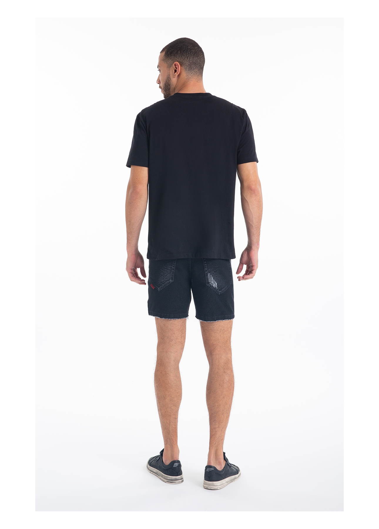  Bermuda Jogging Black Hawaii Lav.Black Com Resina
