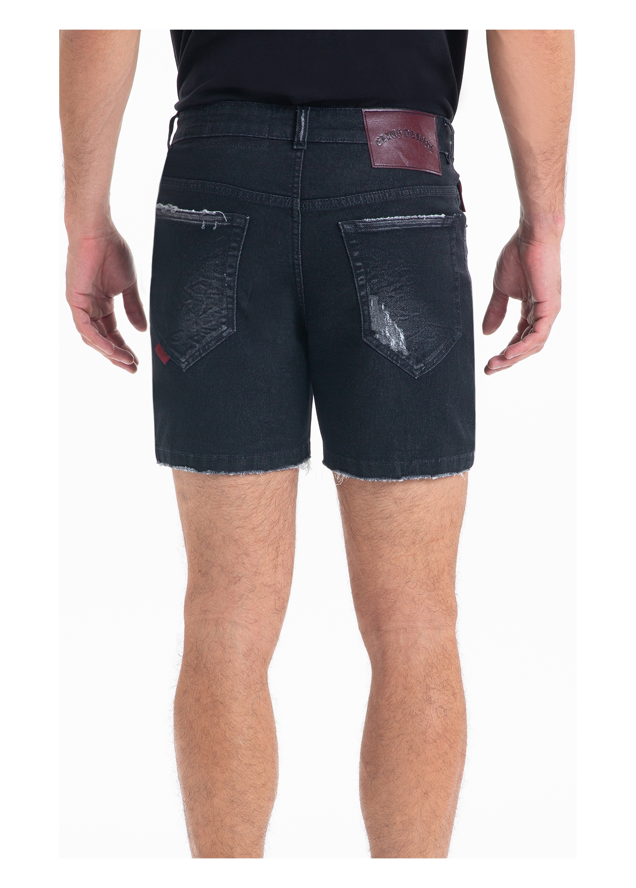  Bermuda Jogging Black Hawaii Lav.Black Com Resina