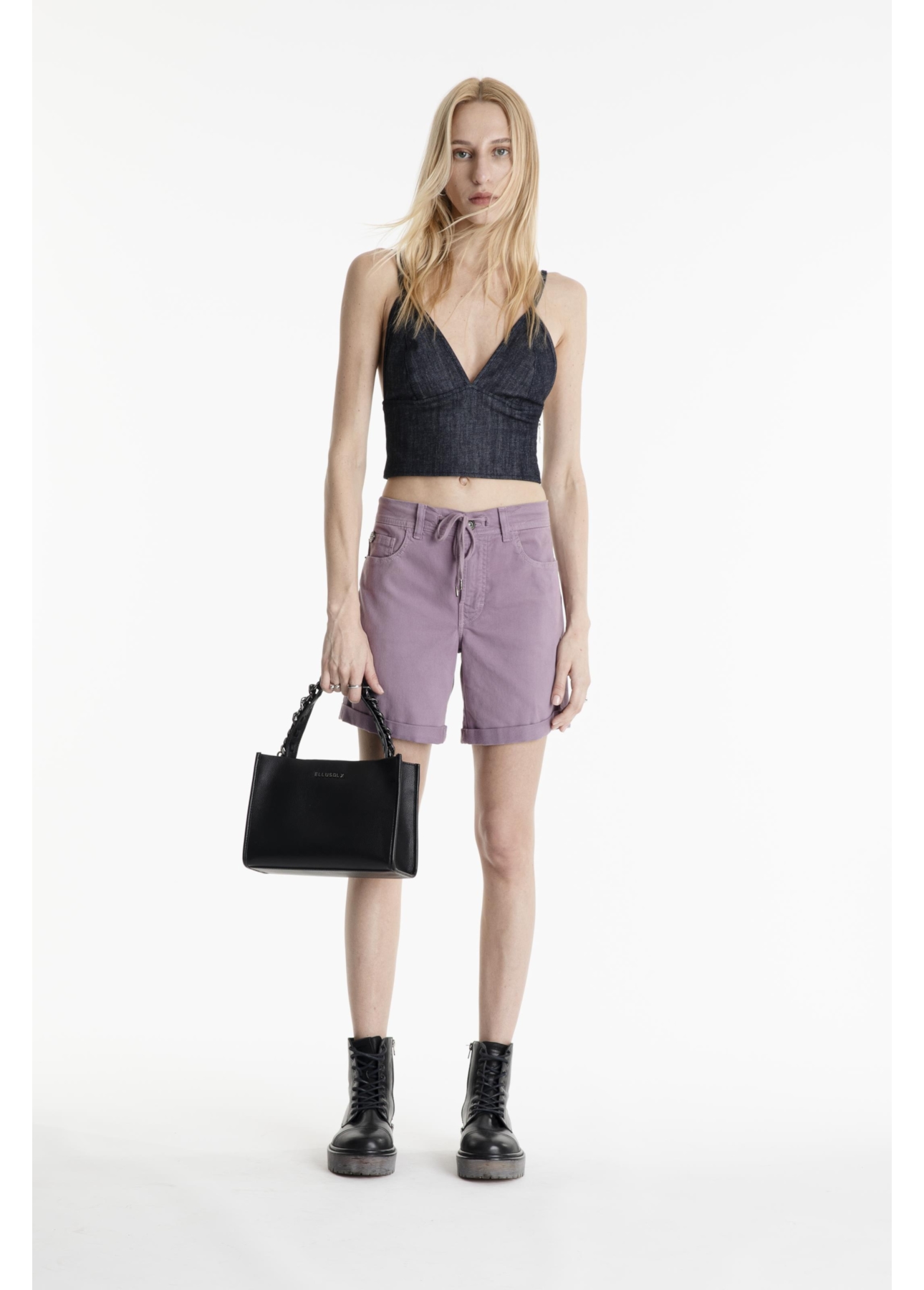 Bermuda Jogging Color Classic Preppy Ametista