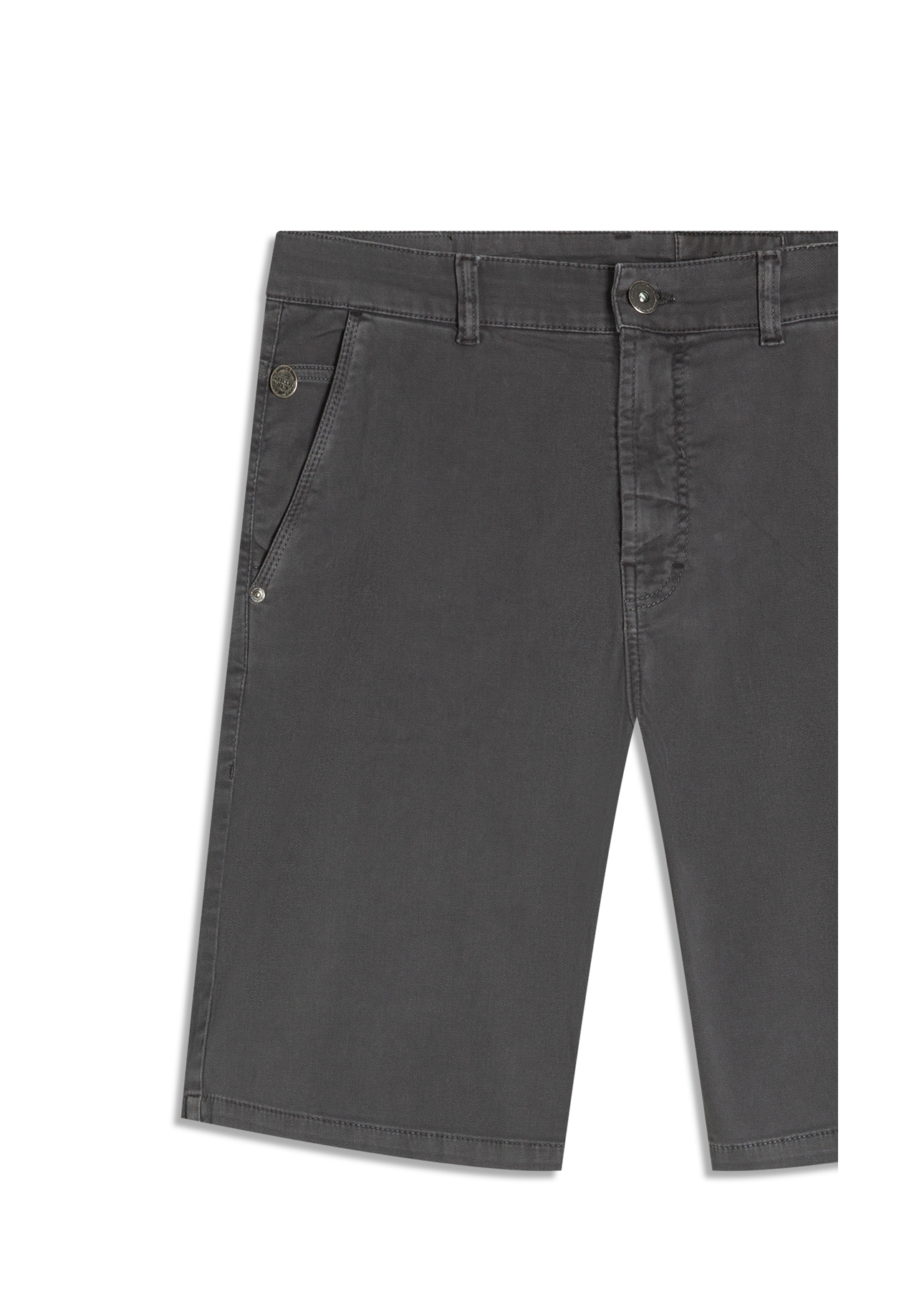 Bermuda Jogging Color Long Cinza Medio