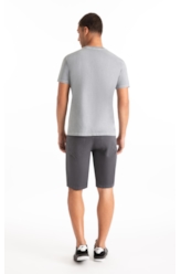 Bermuda Jogging Color Long Cinza Medio