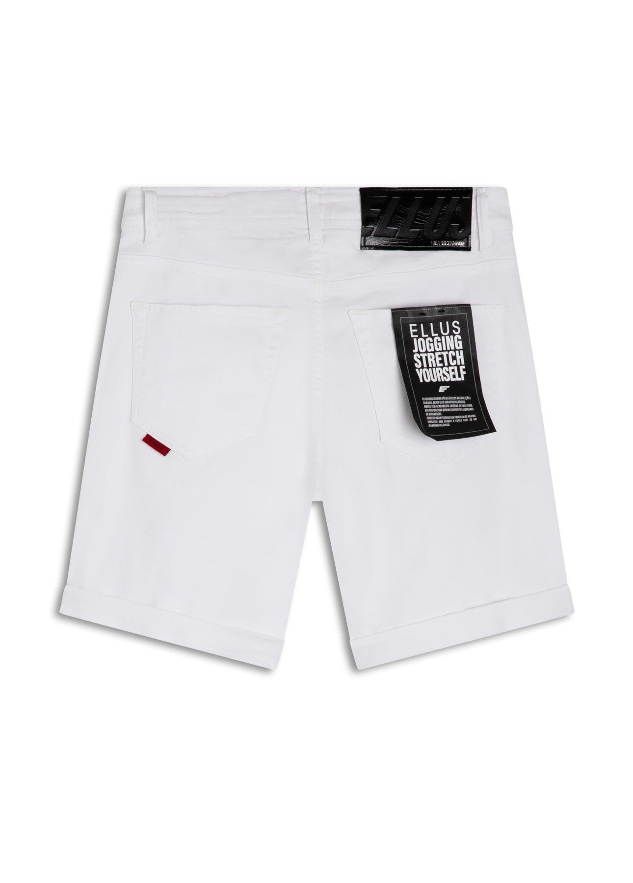 Bermuda Jogging Color Preppy Branco