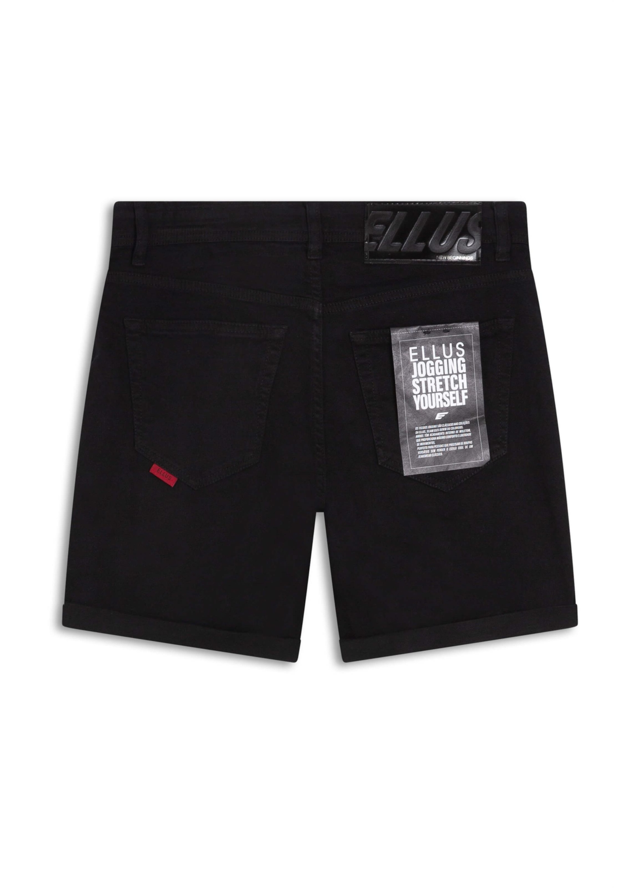 Bermuda Jogging Color Preppy Preto