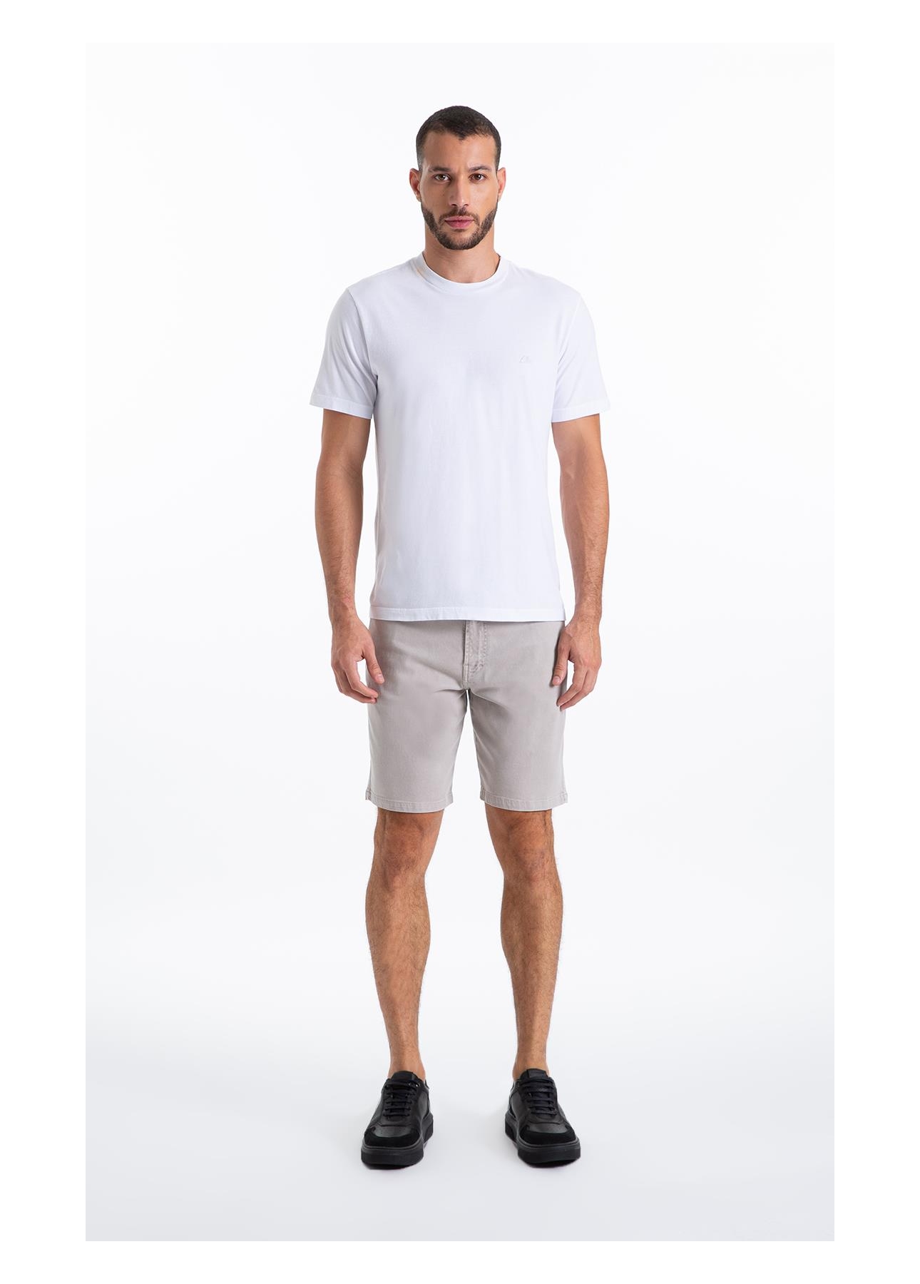 Bermuda Jogging Color Preppy Silver i