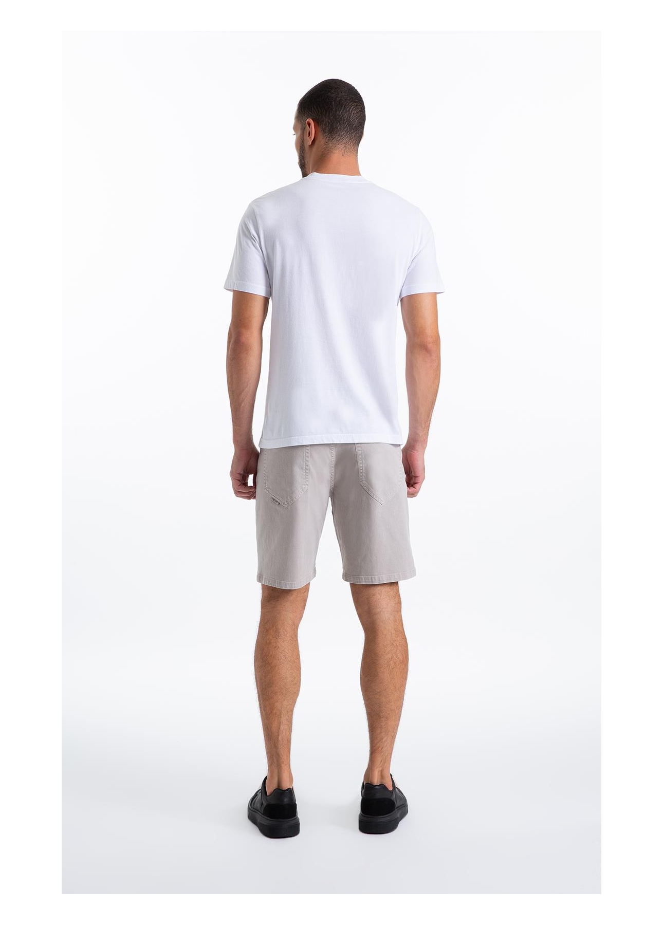 Bermuda Jogging Color Preppy Silver i