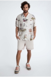 Bermuda Jogging Color Rock Areia