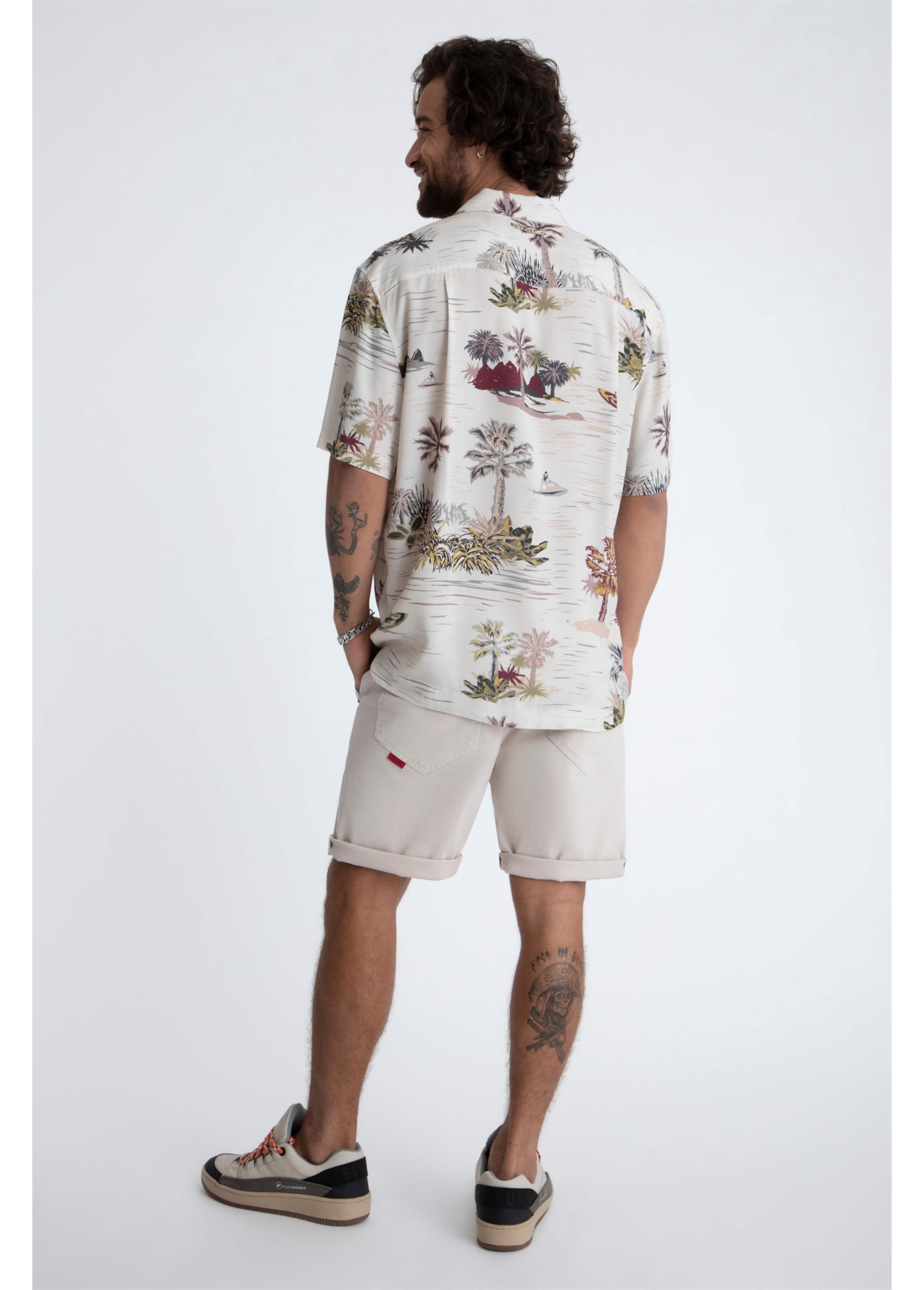 Bermuda Jogging Color Rock Areia