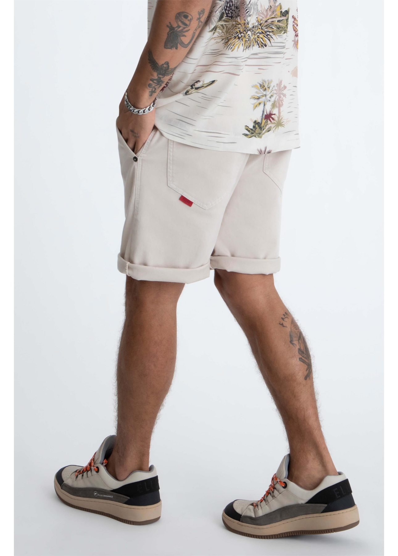 Bermuda Jogging Color Rock Areia