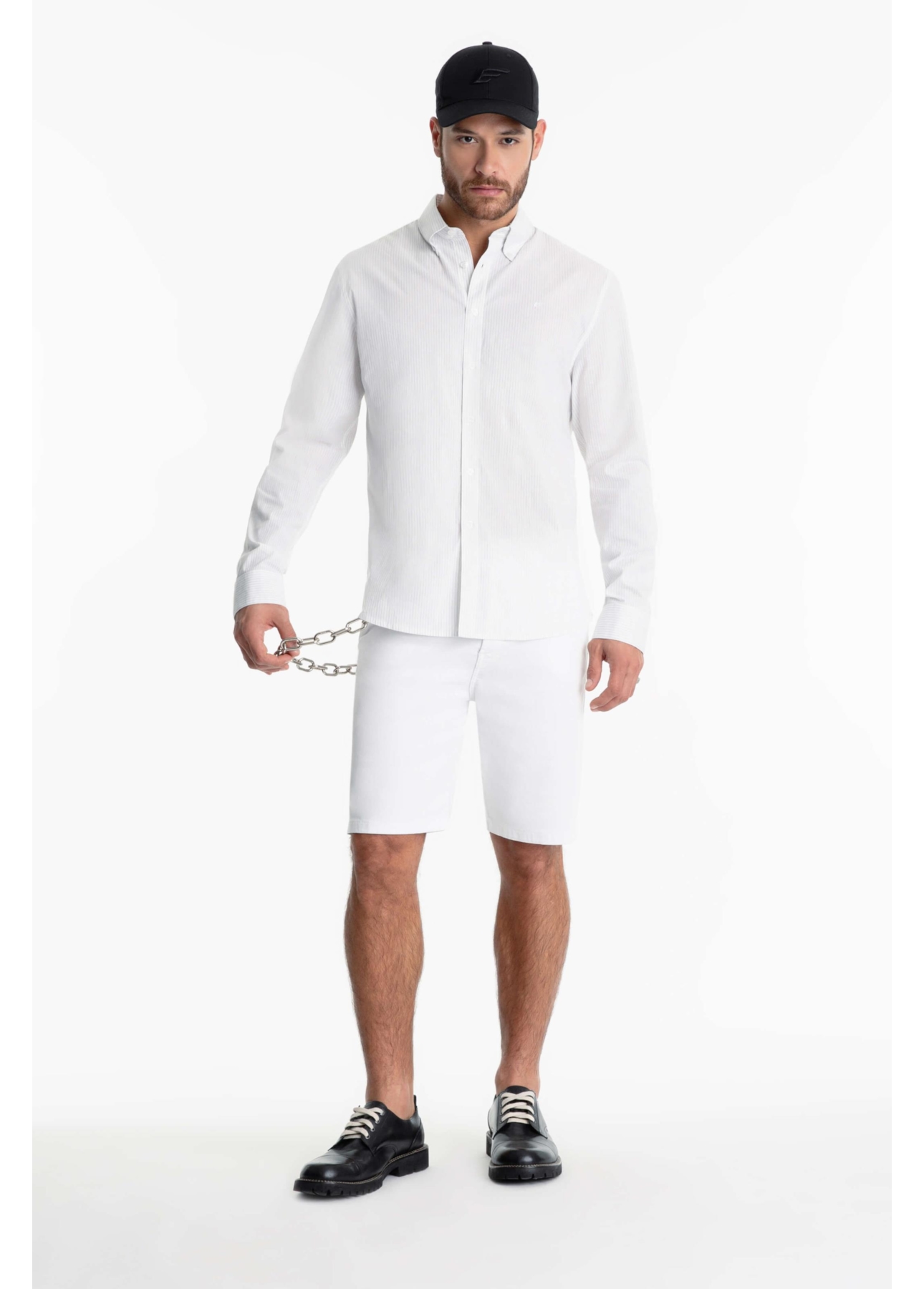 Bermuda Jogging Color Rock Branco