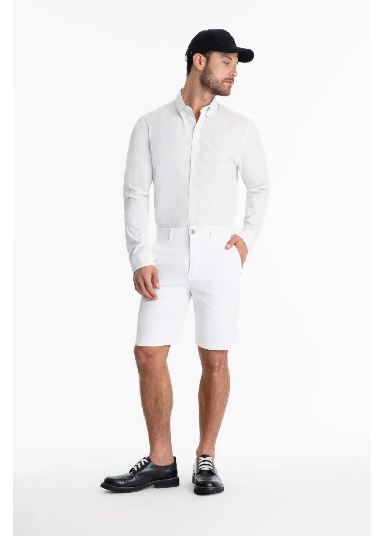 Bermuda Jogging Color Rock Branco