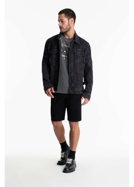 Bermuda Jogging Color Rock Preto