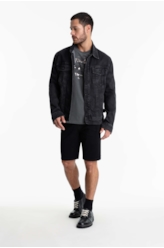 Bermuda Jogging Color Rock Preto