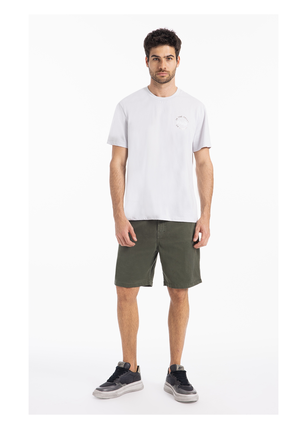 Bermuda Jogging Color Verde Escuro