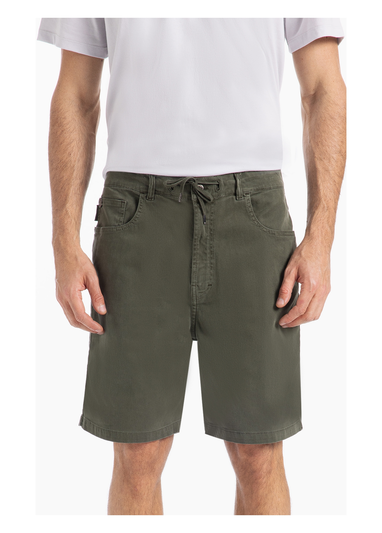Bermuda Jogging Color Verde Escuro