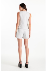 Bermuda Linen Blend Basic B. Faca Silver