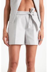 Bermuda Linen Blend Basic B. Faca Silver