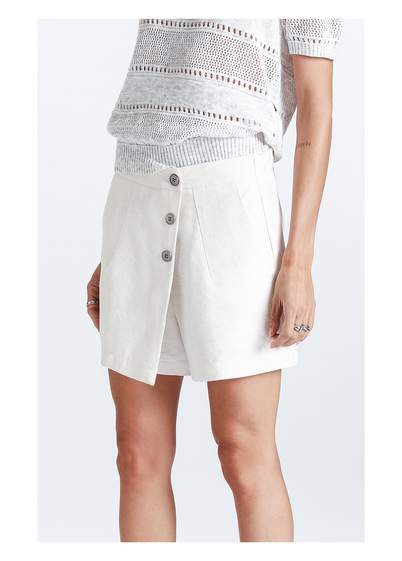Bermuda Marant Transpass Buttons Natural
