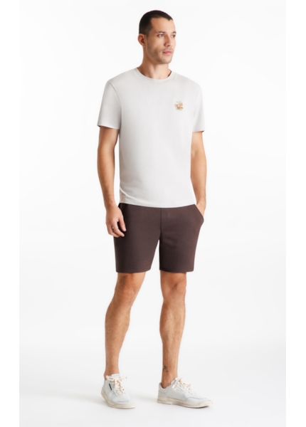 Bermuda Moletom Dark Brown