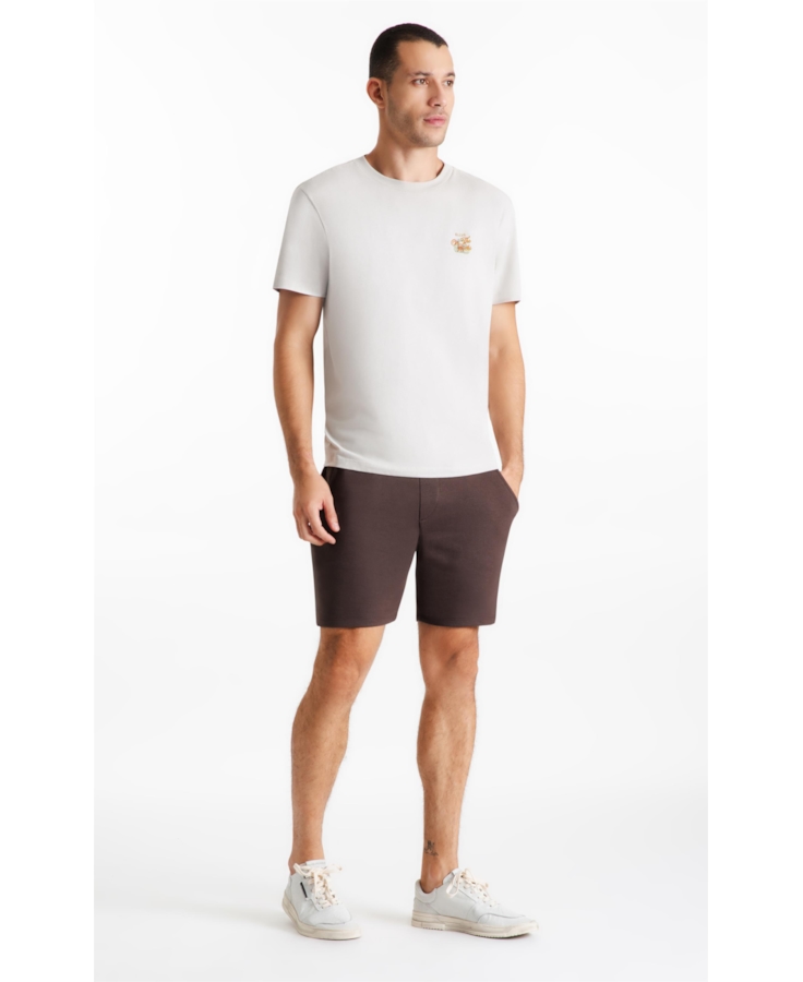 Bermuda Moletom Dark Brown