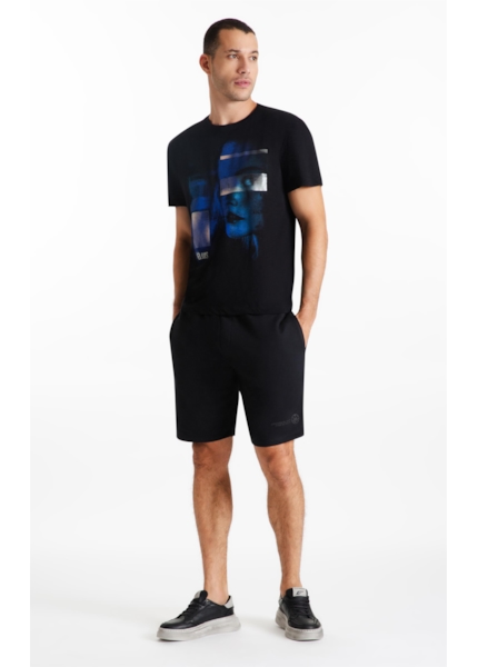 Bermuda Moletom Hemp Jogger Preto