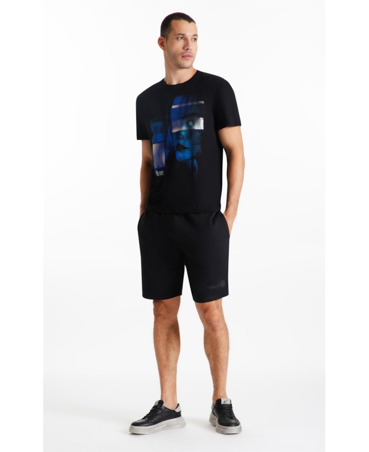 Bermuda Moletom Hemp Jogger Preto
