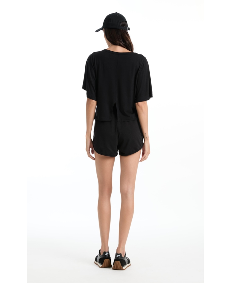 Bermuda Moletom Preto