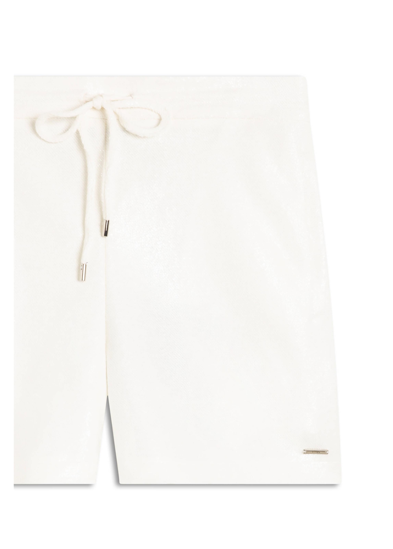 Bermuda Moletom Sport Off White