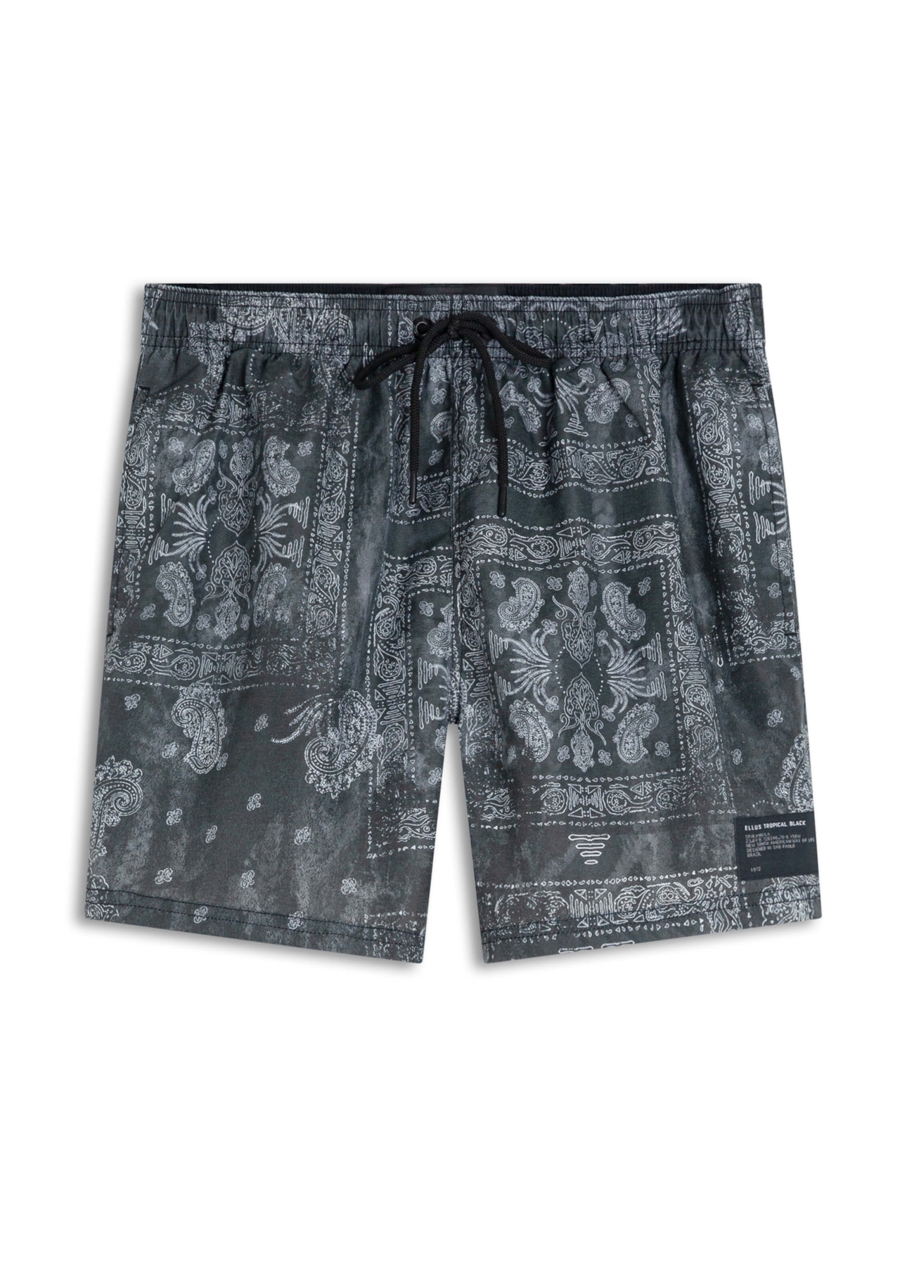 Bermuda Nylon Beach Trucker Bandanna Preto