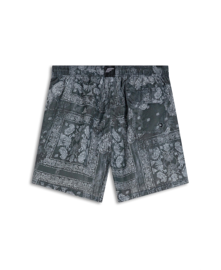 Bermuda Nylon Beach Trucker Bandanna Preto