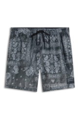 Bermuda Nylon Beach Trucker Bandanna Preto