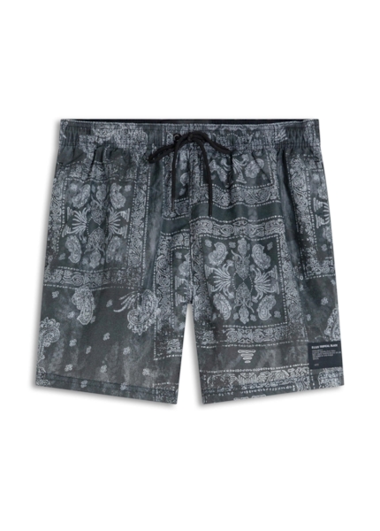 Bermuda Nylon Beach Trucker Bandanna Preto