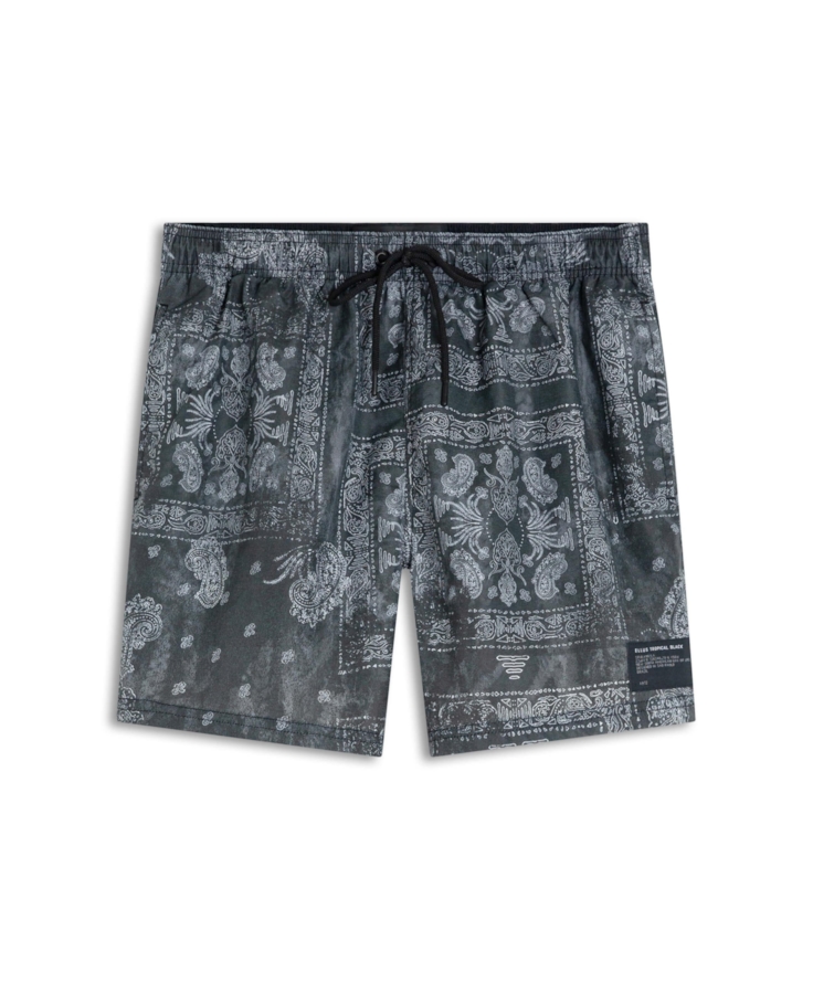 Bermuda Nylon Beach Trucker Bandanna Preto