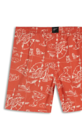 Bermuda Nylon Beach Trucker Maps Laranja