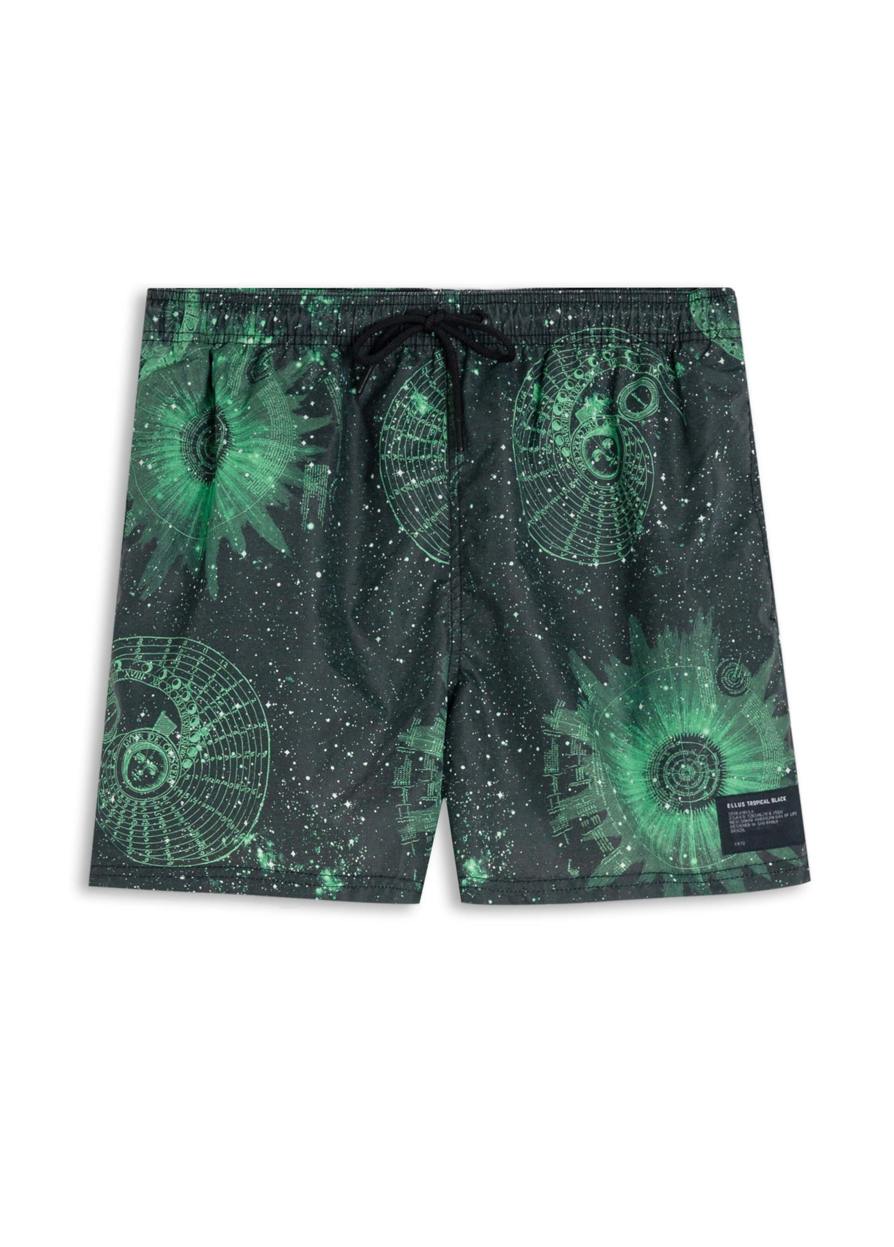 Bermuda Nylon Beach Trucker Mystical Space Verde