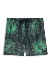 Bermuda Nylon Beach Trucker Mystical Space Verde