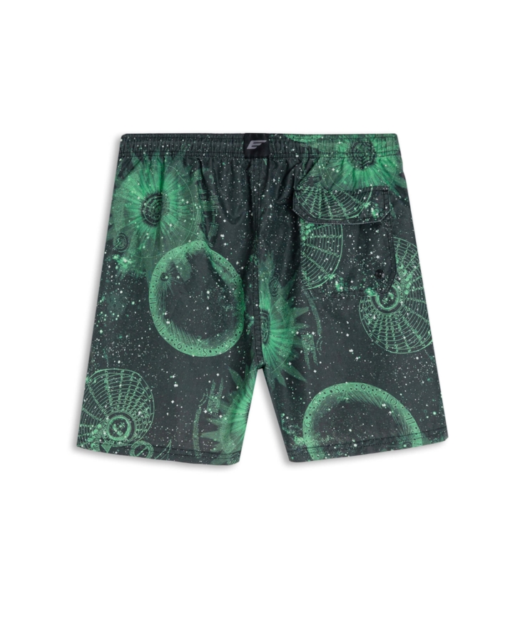 Bermuda Nylon Beach Trucker Mystical Space Verde