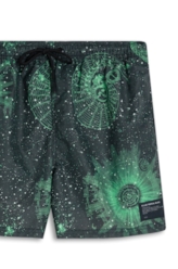 Bermuda Nylon Beach Trucker Mystical Space Verde