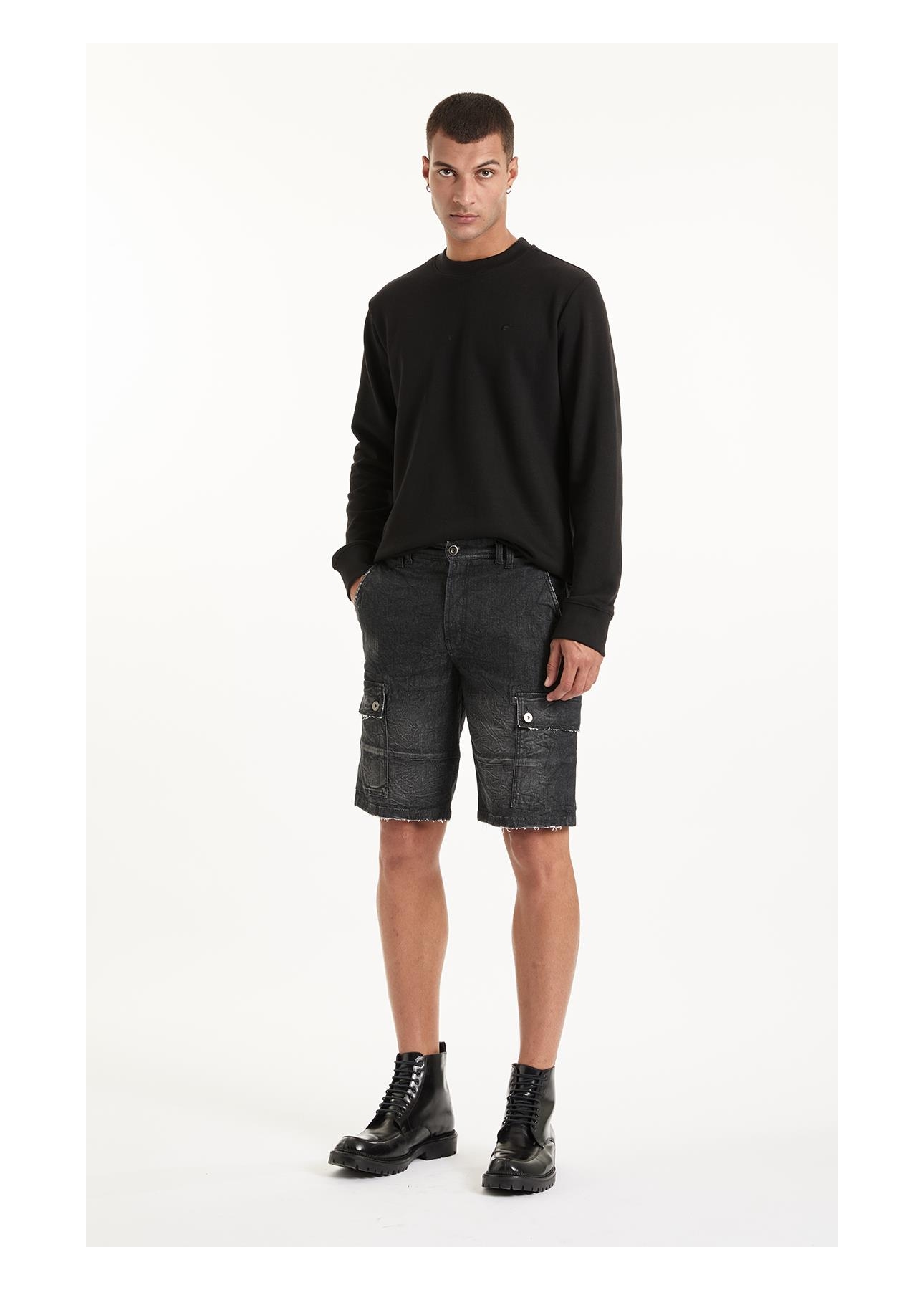 Bermuda Ocean Elastic Long Cargo Black