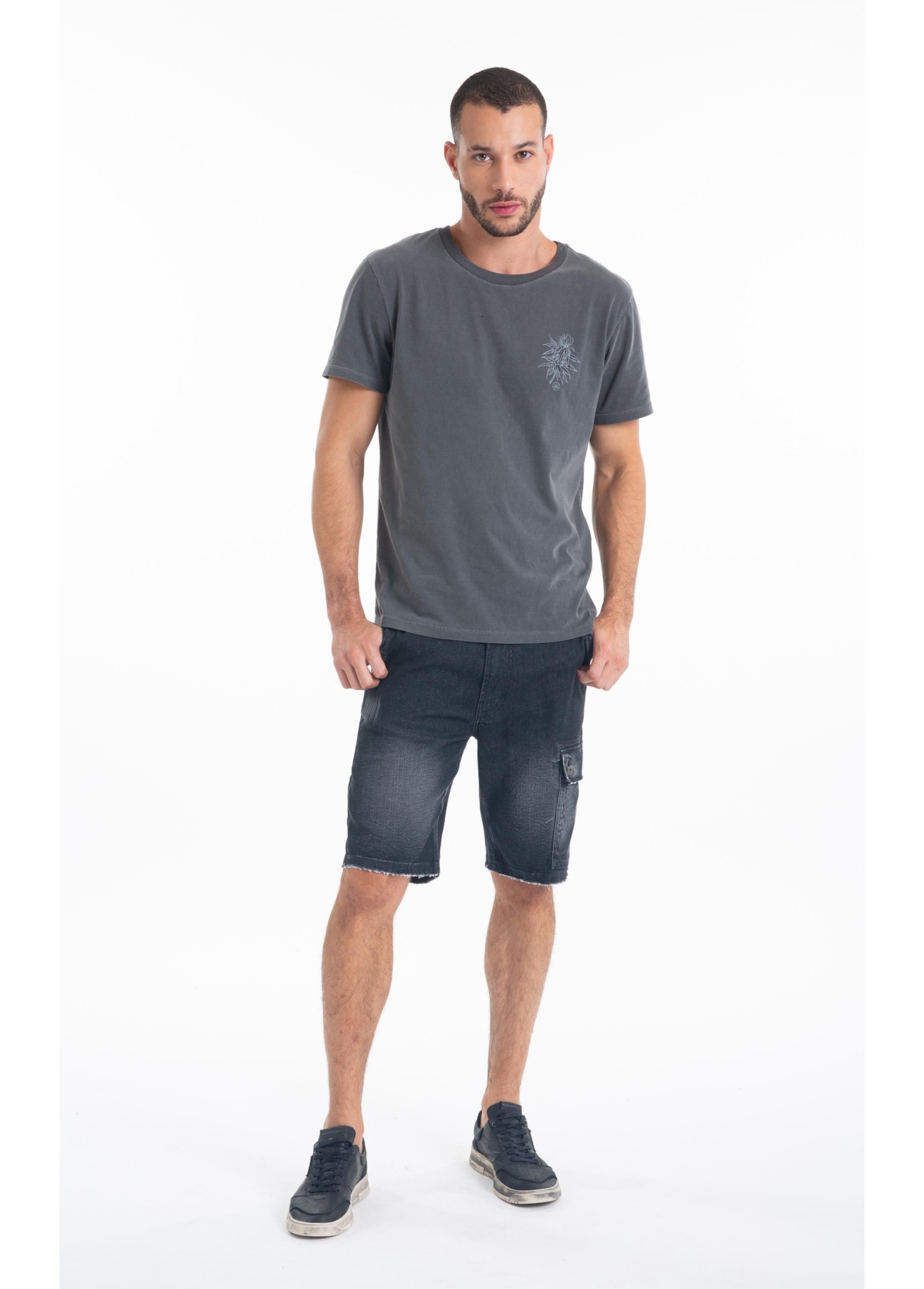 Bermuda Ocean Elastic (Long) Cargo Lav.Black