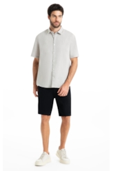 Bermuda Ponto Roma Classic b Faca Preto
