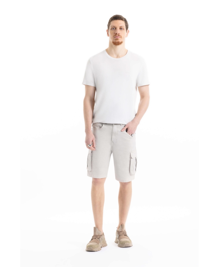 Bermuda Sarja Rain Cargo Silver