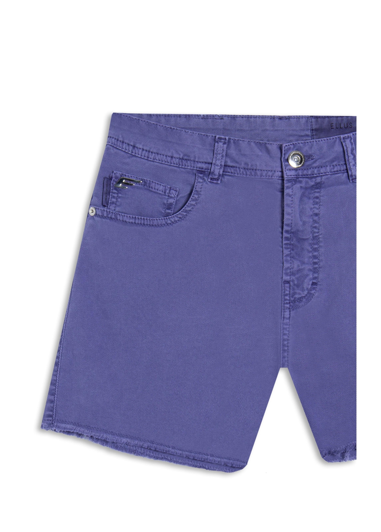 Bermuda Sarja Rain Evase Cargo Azul Jeans